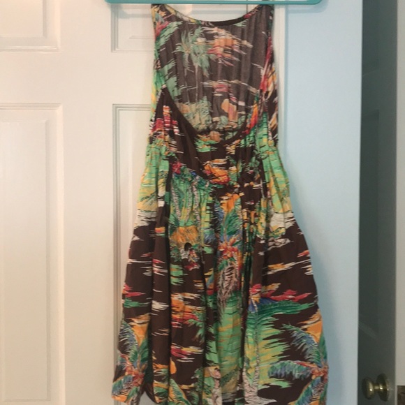 Ralph Lauren girls halter dress! Surf hula print - Picture 2 of 4